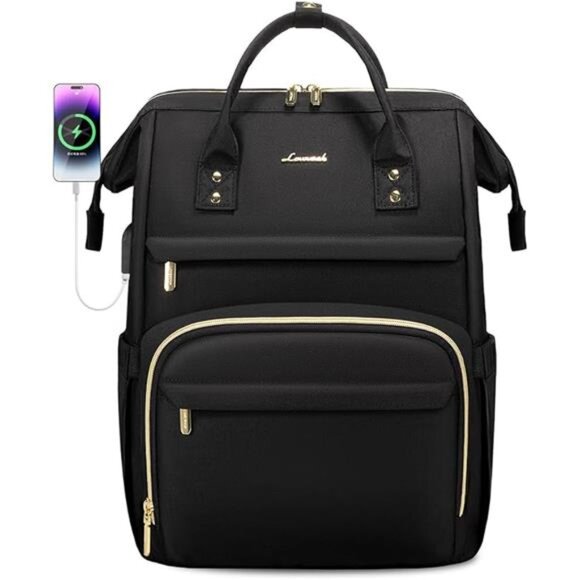 Laptop Backpack,15.6 Inch Professional Womens Purse Computer Bag Nurse - Picture 7 of 7